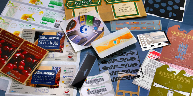 Example of Tag and Label Converting products