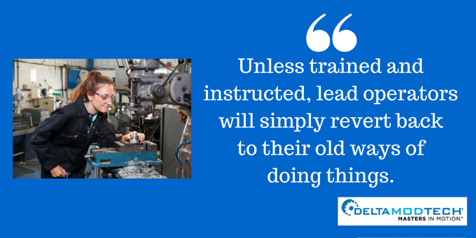 Training will prevent reverting to old ways
