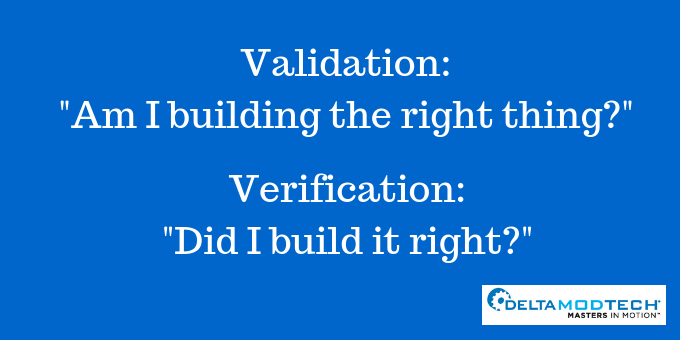 Validation and Verification