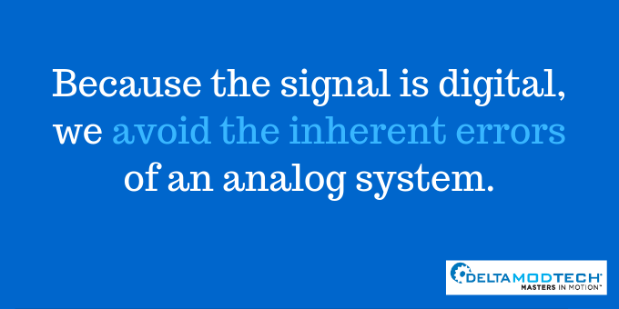 Digital signals avoid errors.